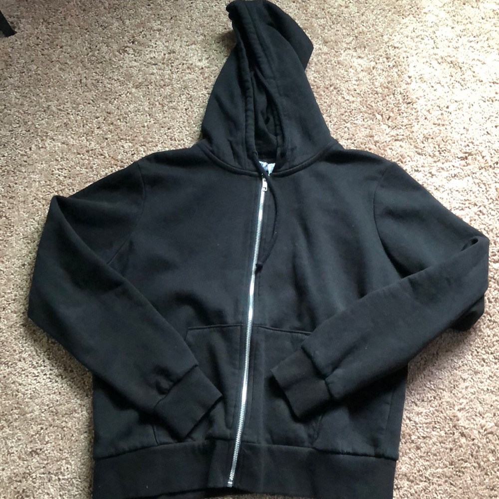 Black zip-up